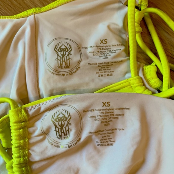 WE ARE HAH sustainable neon bathing suit - Picture 3 of 3